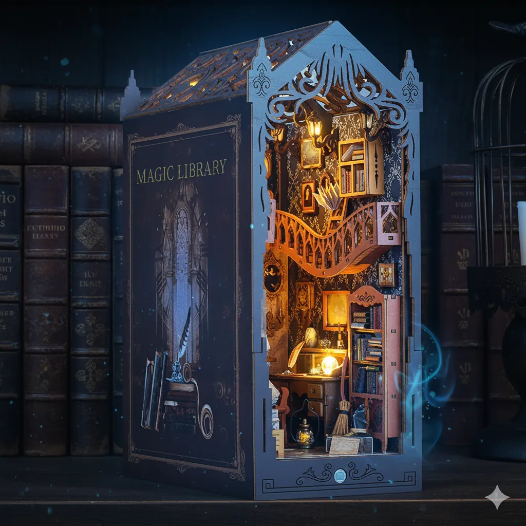LED aydınlatmalı minyatür ev ve book nook kitleri seçkisi