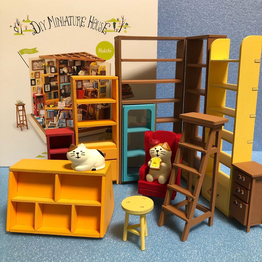 Sadece Mobilya Tamamlandi Sonraki Bir Kitap Veya Ayrintili Bir Calisma El Kitabi Ingilizce Oldugundan Bir Ceviri Uygulamasi Kullanmayi Anlamadigim Bir Sey Yaptim Robotime Minyatur Ev Maket Ev Kendin