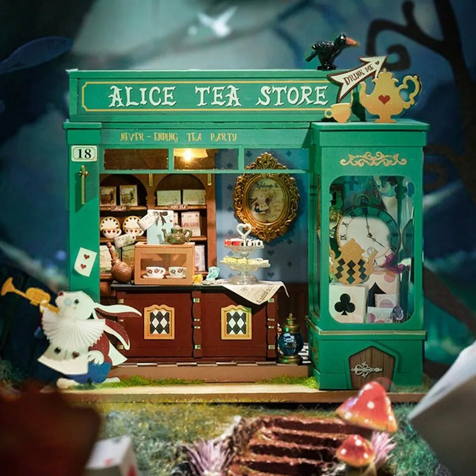 Robotime Rolife DG156 Alice'in Çay Dükkanı