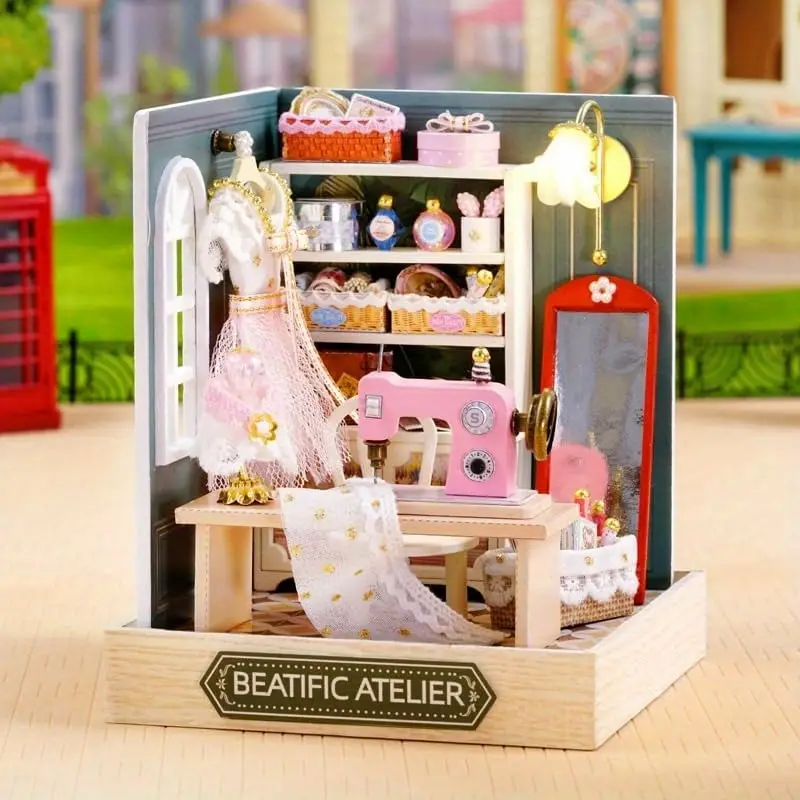 Beatific Atelier Dikiş Temalı Mini DIY Ev Seti